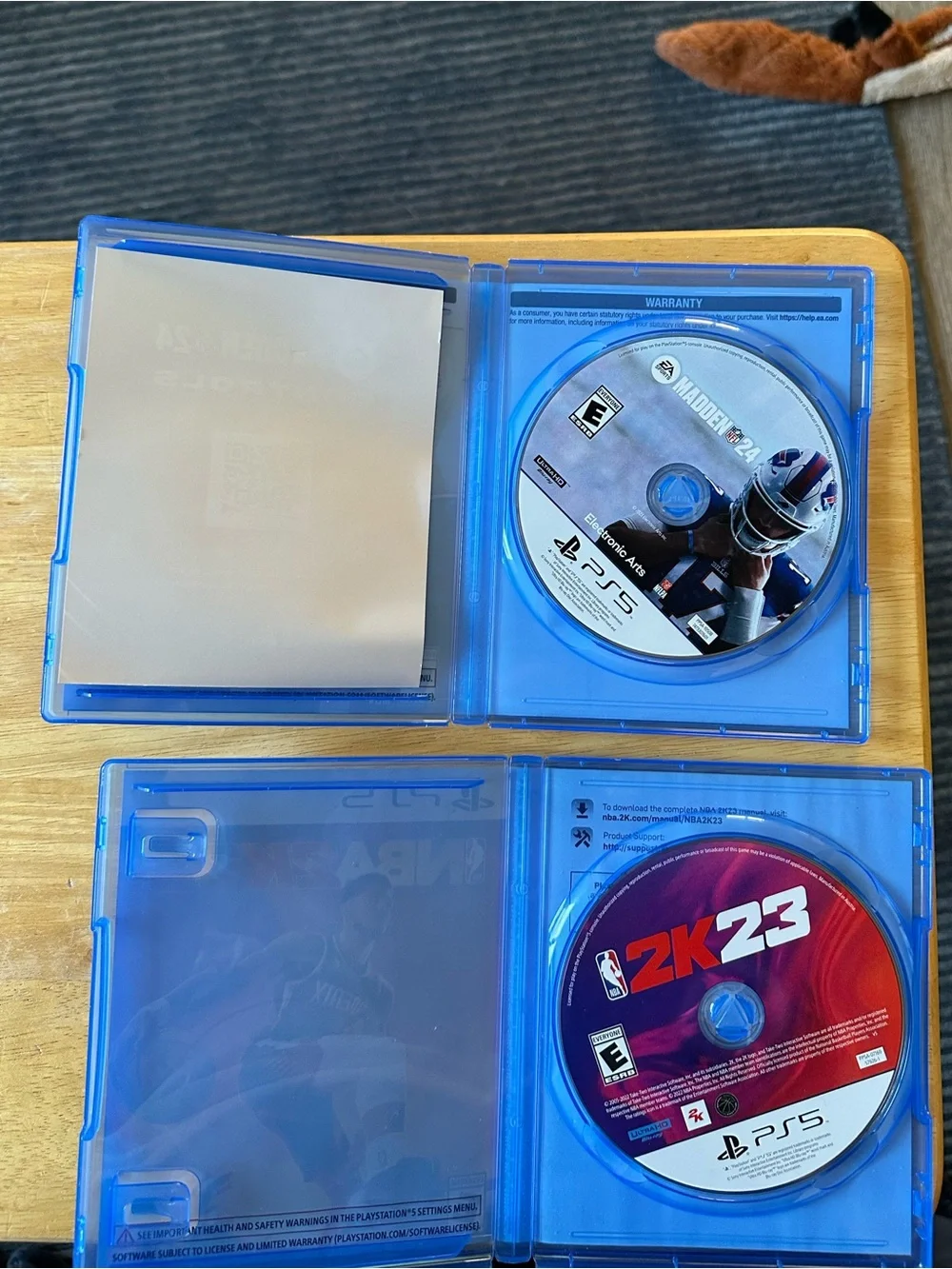 PS5 Sports Video Game Bundle - Madden NFL 24 & NBA 2K23 PlayStation 5